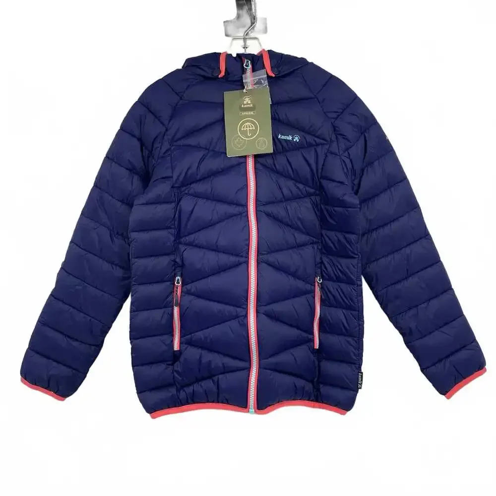Kamik Blue Pink Puffer Jacket | Girls Size 14 Regular